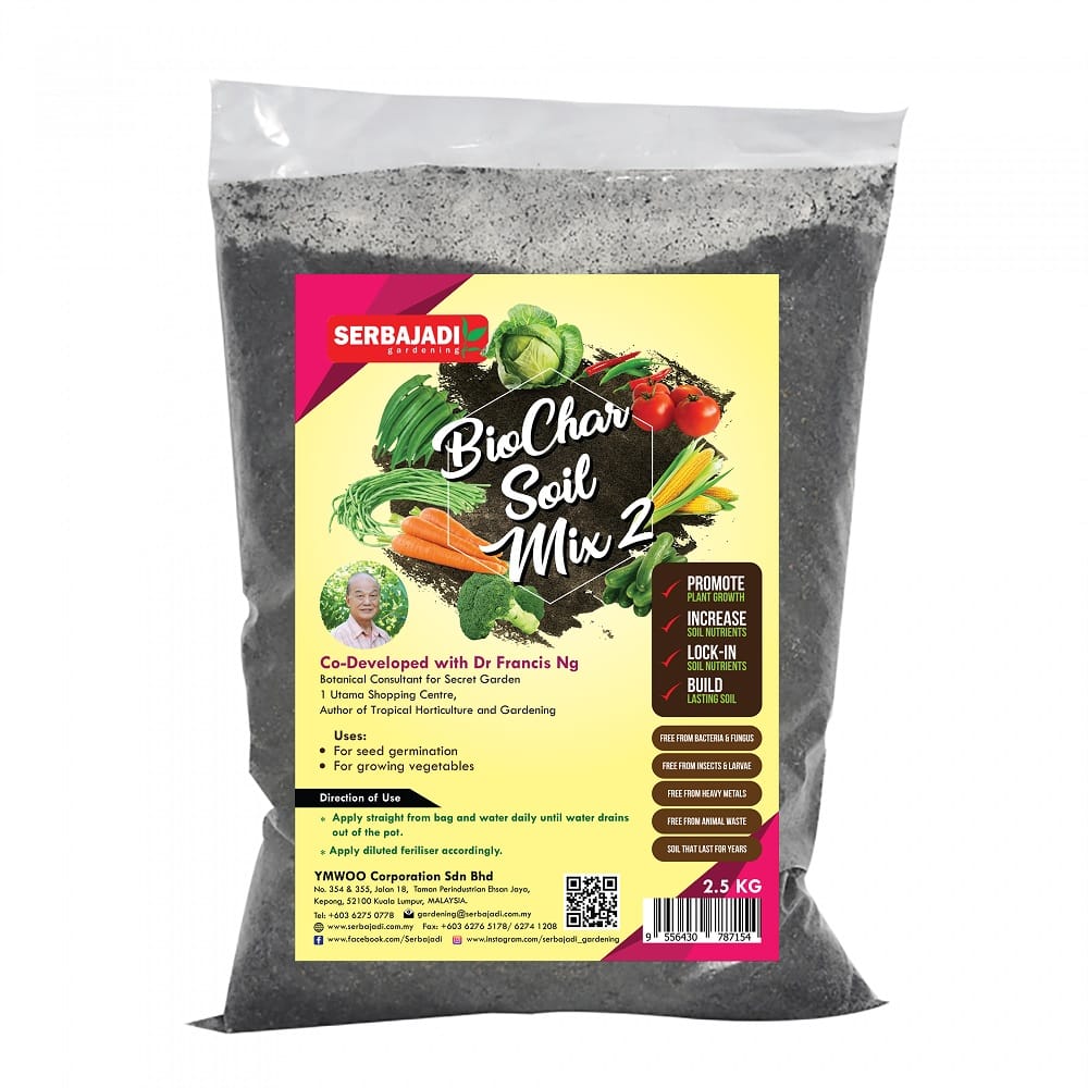 SERBAJADI BIOCHARSOIL MIX 2 (2.5KG)