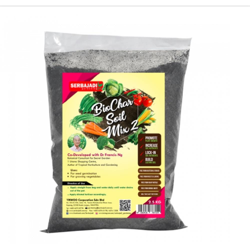 SERBAJADI BIOCHARSOIL MIX 2 (2.5KG)