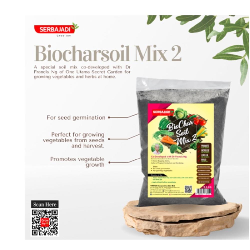 SERBAJADI BIOCHARSOIL MIX 2 (2.5KG)