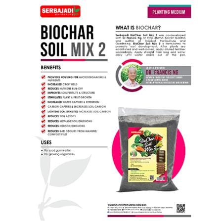 SERBAJADI BIOCHARSOIL MIX 2 (2.5KG)