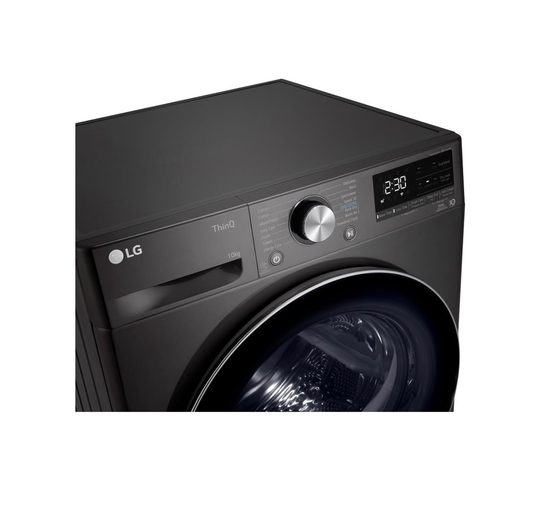 LG FRONT LOAD DRYER RH10VHP2B 10KG BLACK