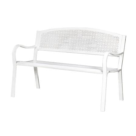 SPRING PATIO BENCH PEARLA WHITE MB1501