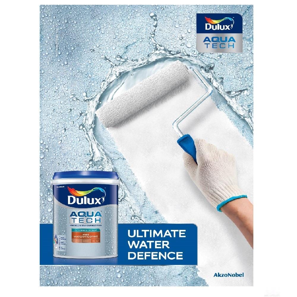 DULUX AQUATECH WATERPROOFING 20KG WH INTERIOR/EXTERIOR PAINT