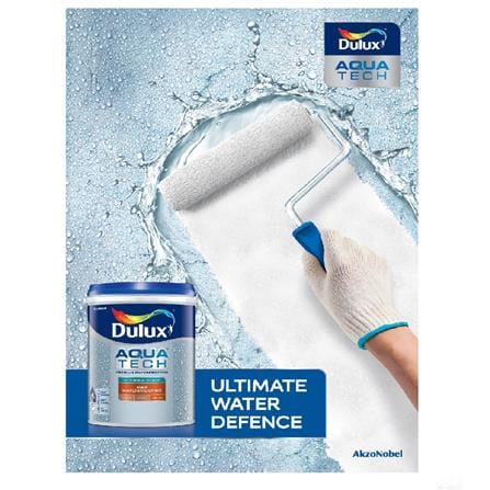 DULUX AQUATECH WATERPROOFING 20KG WH INTERIOR/EXTERIOR PAINT