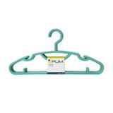 CLOTHES HANGER H-004 LT GREEN PLIM (1X6)