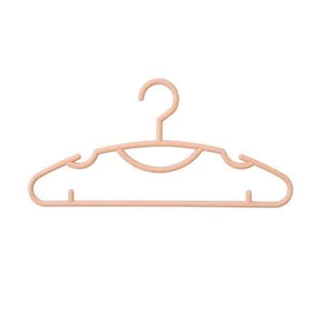 CLOTHES HANGER H-004 LT PINK PLIM (1X6)