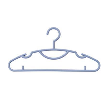 CLOTHES HANGER H-004 LT PURPLE PLIM (1X6)