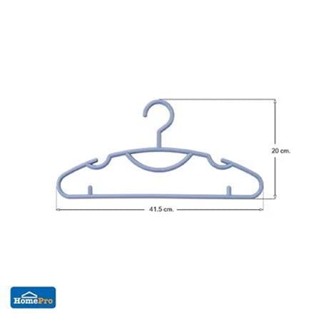 CLOTHES HANGER H-004 LT PURPLE PLIM (1X6)