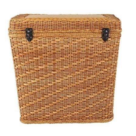 BASKET SQUARE+LID MONARCH 47CM NATURE BROWN
