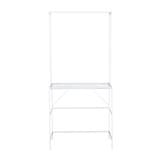 CLOTH RACK + SHELF 80cm WHITE  COCO PLIM