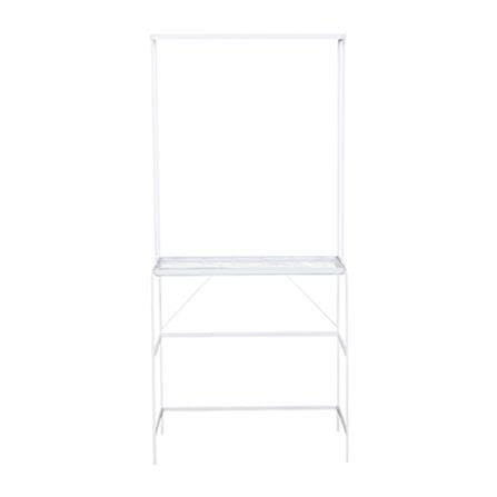 CLOTH RACK + SHELF 80cm WHITE  COCO PLIM