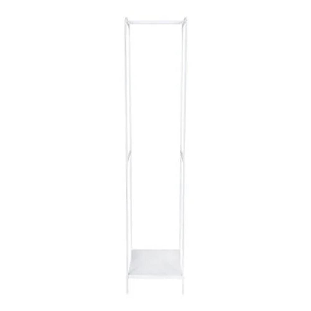 CLOTH RACK WITH 1 SHELF 37cm COCO WHITE
