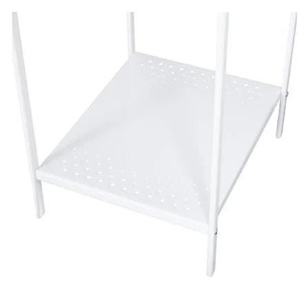 CLOTH RACK WITH 1 SHELF 37cm COCO WHITE