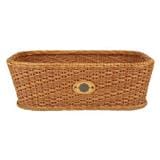 BASKET SQUARE MONARCH 54X28X18CM NATURE BROWN
