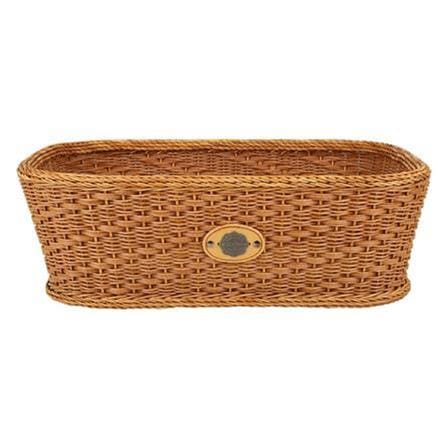 BASKET SQUARE MONARCH 54X28X18CM NATURE BROWN