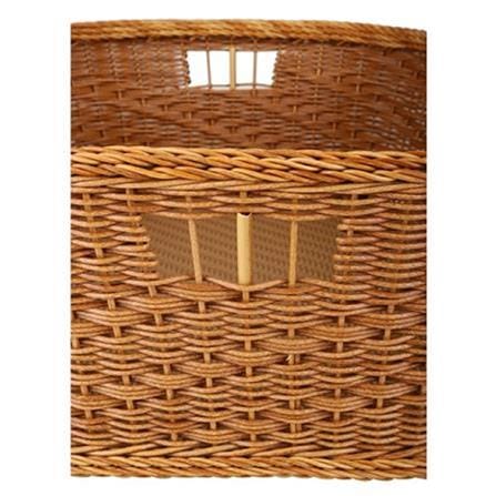 BASKET SQUARE MONARCH 54X28X18CM NATURE BROWN