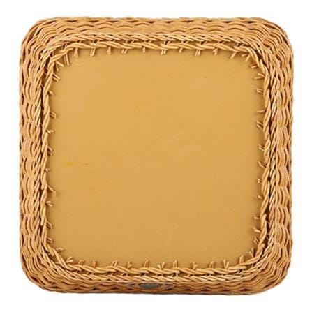 BASKET SQUARE MONARCH 30X30X10CM NATURE BROWN