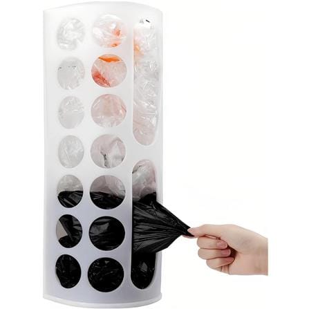 PLASTIC BAG HOLDER MICRONWARE PLASTIC BAG KEEPER  WHITE