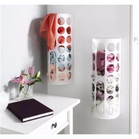 PLASTIC BAG HOLDER MICRONWARE PLASTIC BAG KEEPER  WHITE