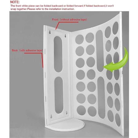 PLASTIC BAG HOLDER MICRONWARE PLASTIC BAG KEEPER  WHITE