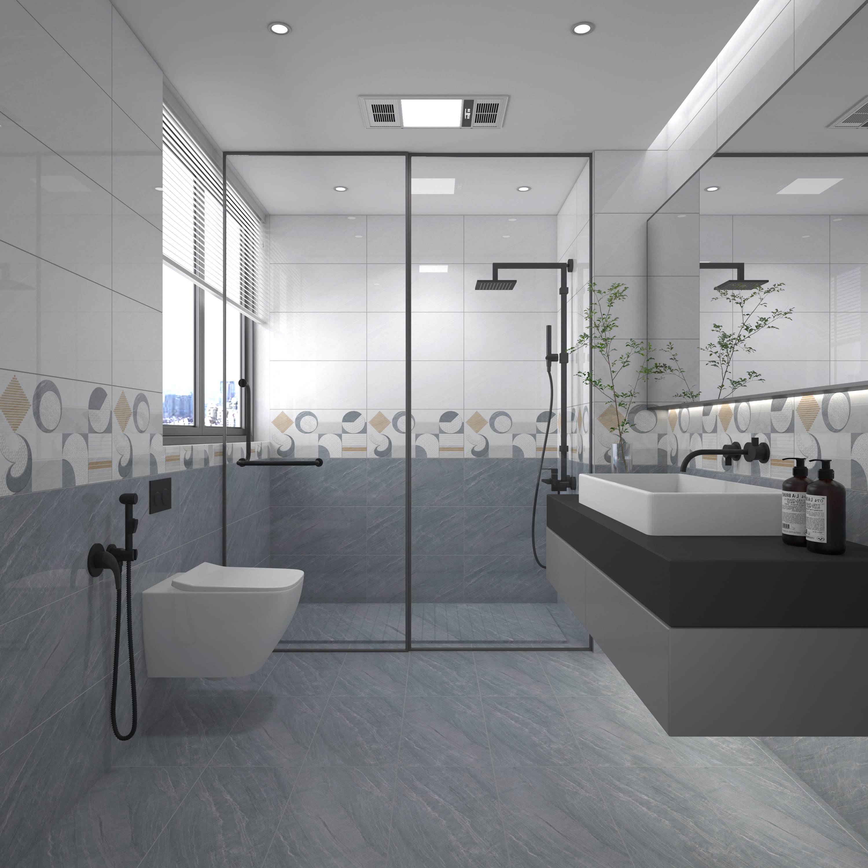 TARA WALLTILE 30X60CM GREY PIETRA STONE 1.44M2