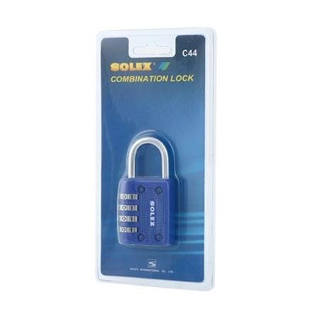 SOLEX 40MM SOLEX LOCK C44BL  PADLOCK SINGLE