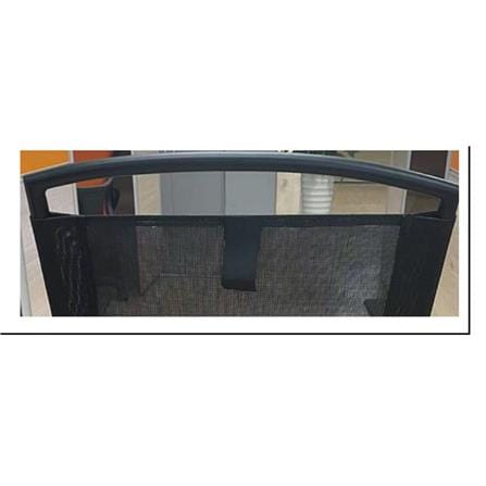 SPRING FOLDING CHAIR  2X2 BLACK TEXTILE