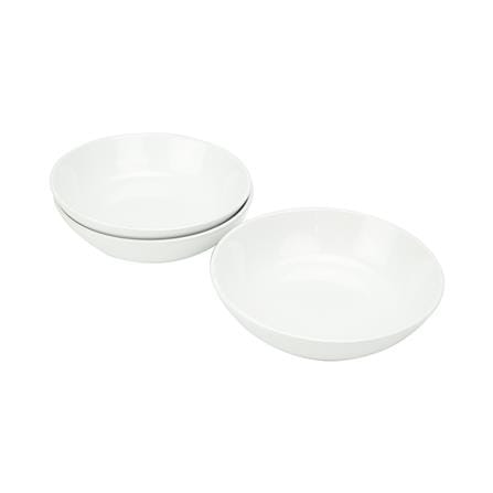 LITTLE HOMES STONEWARE DEEP PLATE 8.5 INCH - WHITE