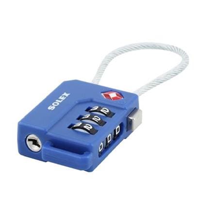 SOLEX  SOLEX LOCK TSA33W-BL  PADLOCK SINGLE