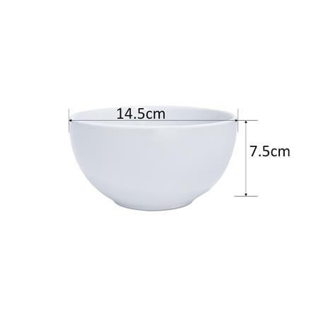 LITTLE HOMES STONEWARE BOWL 5.5 INCH - WHITE