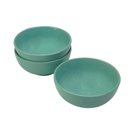 LITTLE HOMES STONEWARE BOWL 7 INCH - TURQUOISE