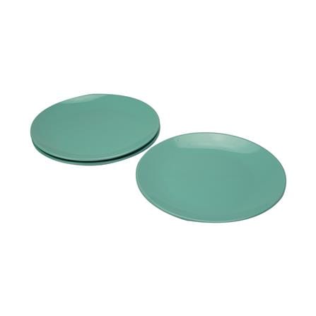 LITTLE HOMES STONEWARE DINNER PLATE 10.5 INCH - TURQUOISE