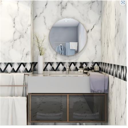 MOYA MIRROR R001 60x60CM ALUMINIUM CHAMPAGNE