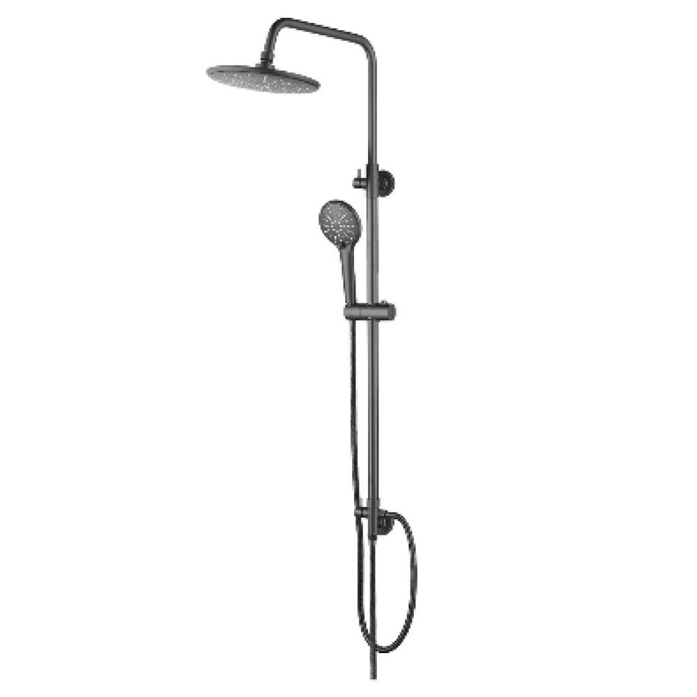 RASLAND RAIN SHOWER RAIN-BKK STAINLESS STEEL BLACK (H115XW20XD34 CM)