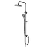 RASLAND RAIN SHOWER RAIN-BKK STAINLESS STEEL BLACK (H115XW20XD34 CM)