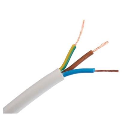 ZEATAR 3 CORE CABLE 1.25MM 5M/PKT WHITE