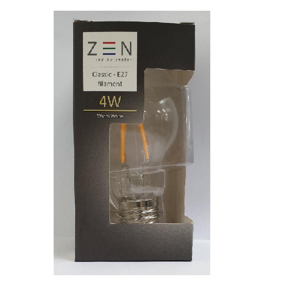 ZEN LED FILAMENT BULB 4W E27 WW ZLG60 ZEATAR