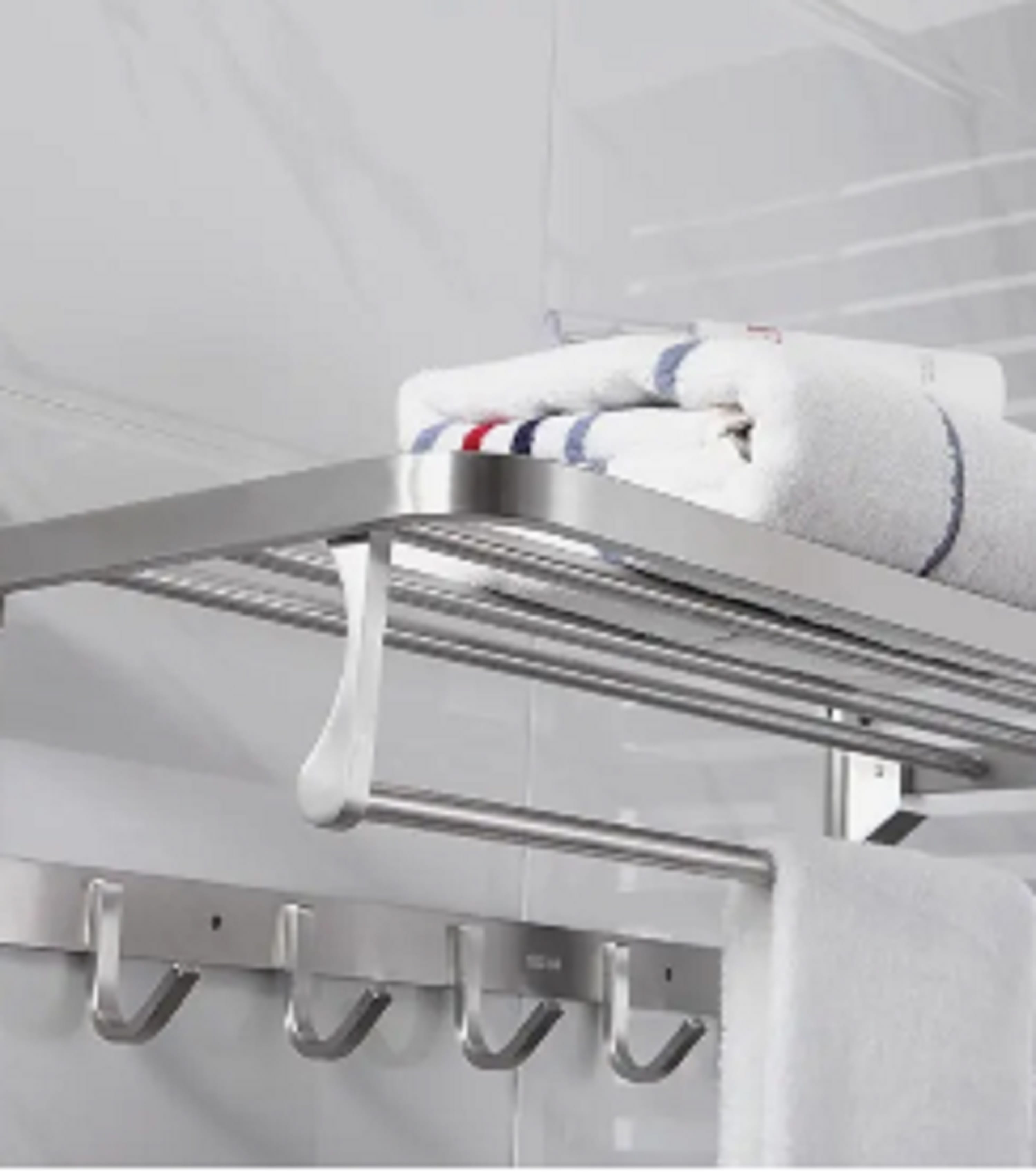 RASLAND TOWEL SHELF RA B41011 CHROME (H16XW58XD24.50 CM)