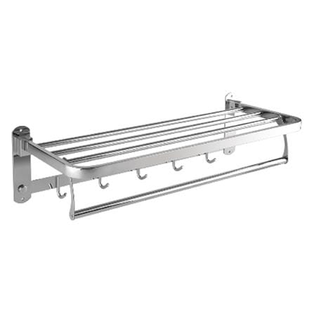 RASLAND TOWEL SHELF RA B41011 CHROME (H16XW58XD24.50 CM)