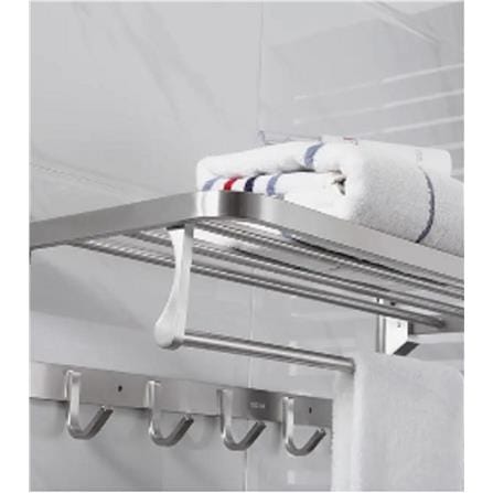RASLAND TOWEL SHELF RA B41011 CHROME (H16XW58XD24.50 CM)