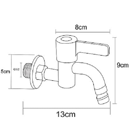RASLAND WATER TAP RA BIB-BLACK STAINLESS
