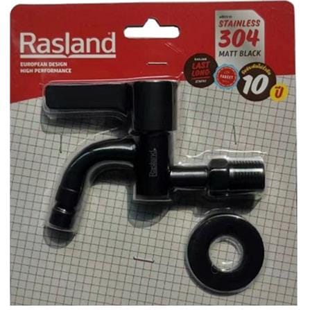 RASLAND WATER TAP RA BIB-BLACK STAINLESS