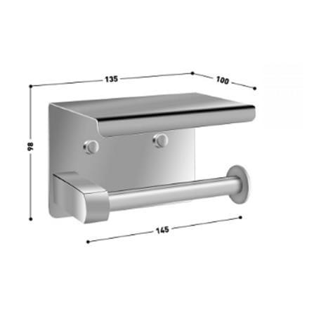 RASLAND TISSUE HOLDER  B300600 STAINLESS STEEL 304