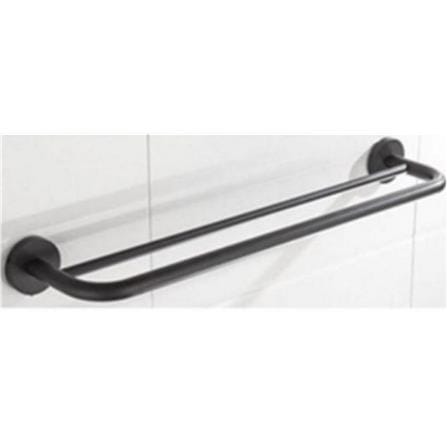 RASLAND TOWEL BAR RA BLACK 80CM STAINLESS STEEL