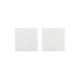 PACK IN SQUARE HOOK & LOOP FASTERNER VELCRO TAPE 47MM WHITE 2PCS EACH