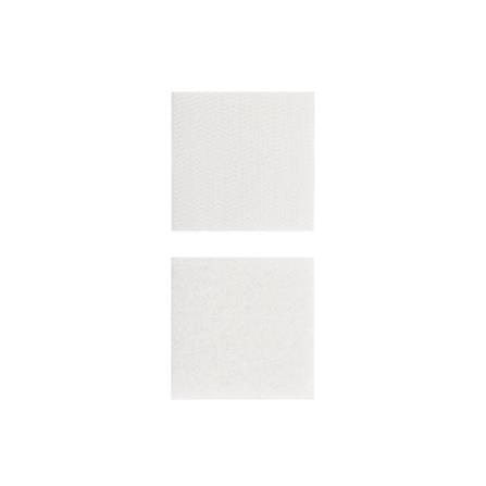 PACK IN SQUARE HOOK & LOOP FASTERNER VELCRO TAPE 47MM WHITE 2PCS EACH