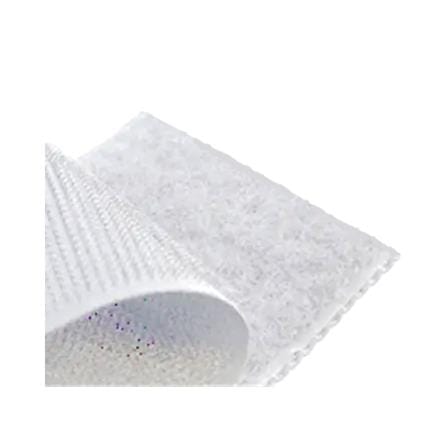 PACK IN SQUARE HOOK & LOOP FASTERNER VELCRO TAPE 47MM WHITE 2PCS EACH