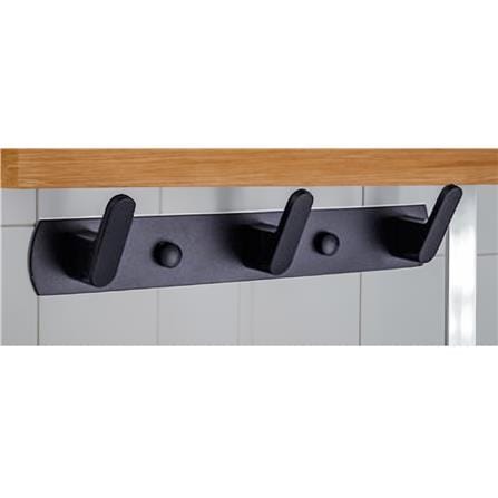 RASLAND 3 HOOK RA 5678-BLACK ALUMINIUM (H4.50XW24.50XD6 CM)