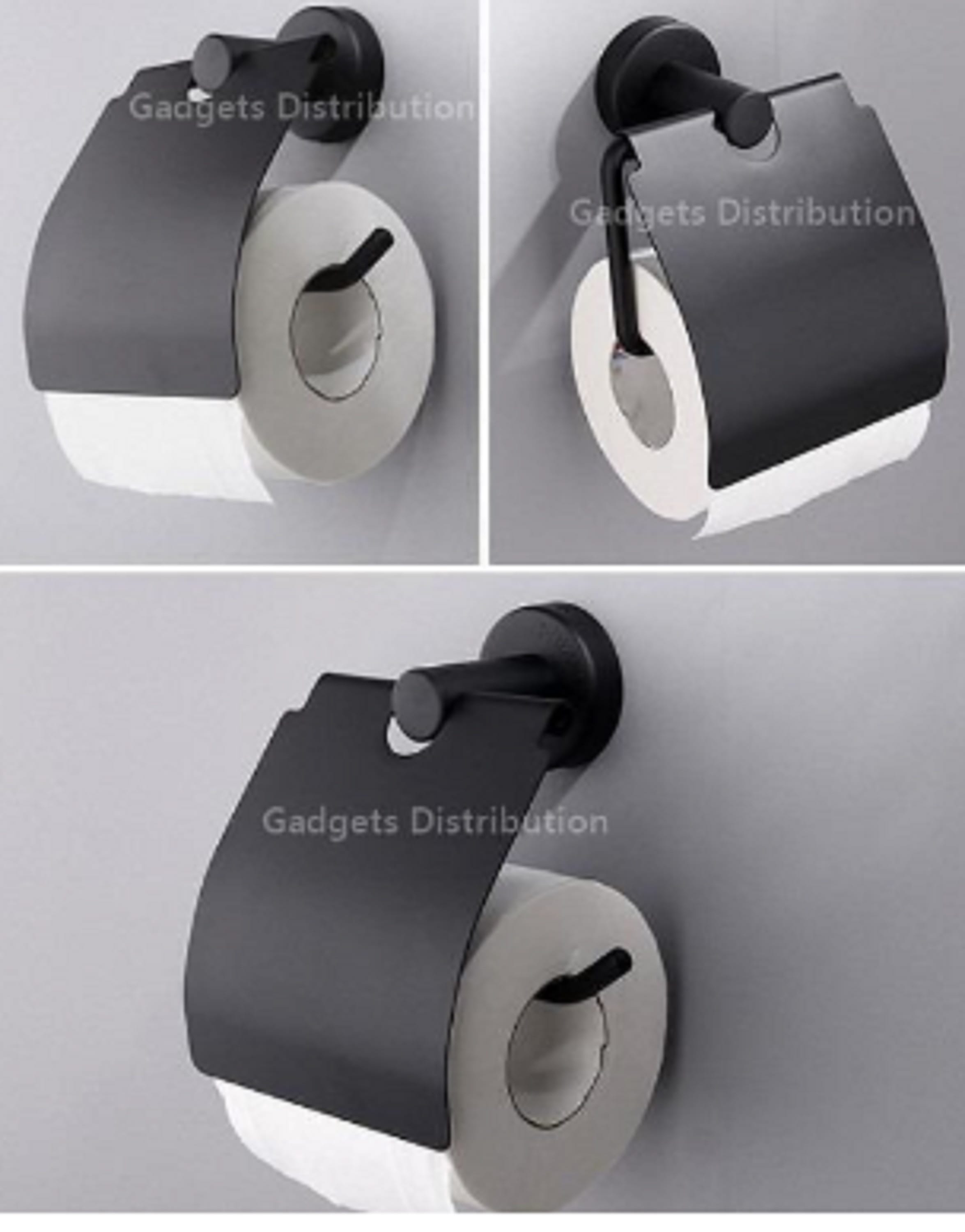 RASLAND TISSUE HOLDER RA TUE-BLACK STAINLESS STEEL 304