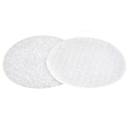 PACK IN ROUND VELCRO HOOK AND LOOP 47MM WHITE